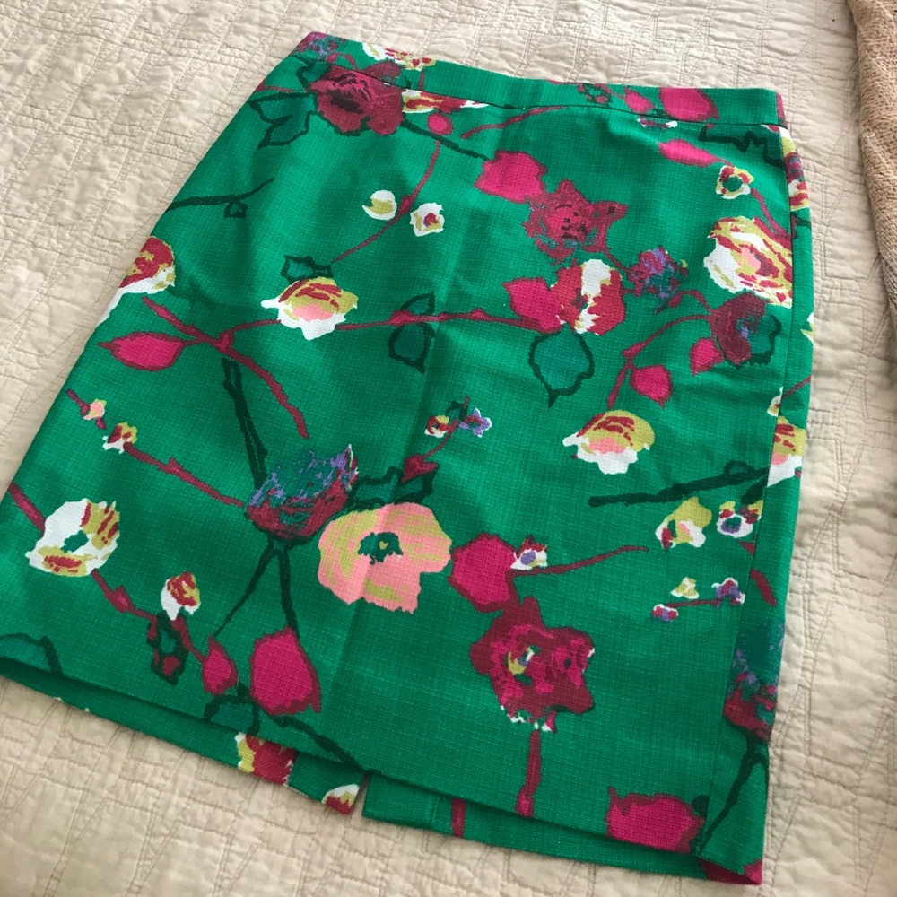 JCrew floral pencil skirt